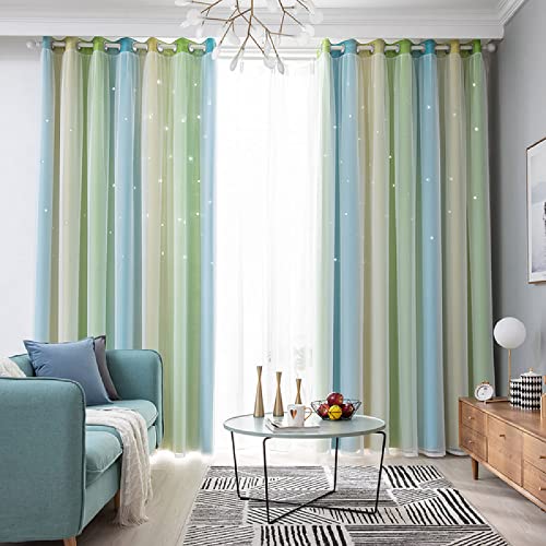Shiny Stars Children Cloth Curtains Princess