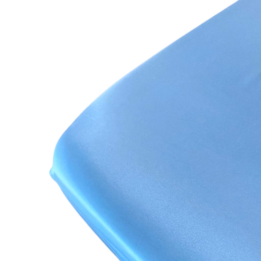 MANE by TIM & TAM SINGLE BED SATIN Fitted Sheet 190x90cm (Blue)