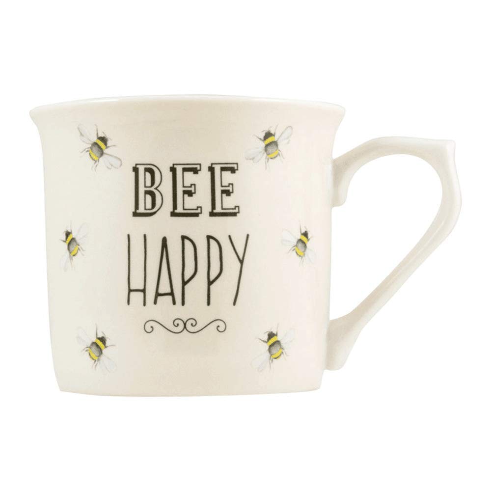 ENGLISH TABLEWARE CO. Bee Happy Cream Fine China Mug