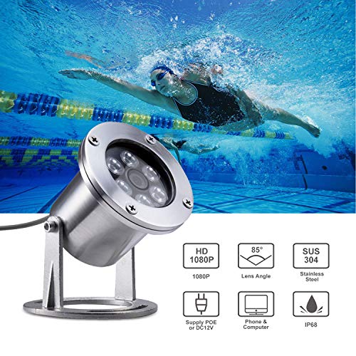 Barlus Underwater Viewing Poe Fishing 2MP Camera for Garden Pond Camera