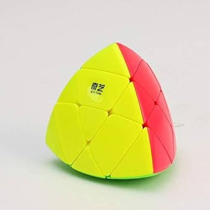 Johnnie Boy QIYI Mastermorphix Cube QIYI Cube High Speed Pyramid Cube Stickerless Smooth Triangle Cube Rubik Rubic Cube Tetrahedron Puzzle