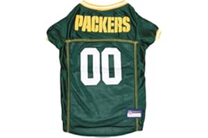 Pets First NFL Green Bay Packers Dog Jersey, Size X-Large, Football Shirt Costume for Pet, Dog Sports T-Shirt, NFL Team Clothing for Cats, Licensed Pet Apparel Available in 7 Sizes and 32 Teams