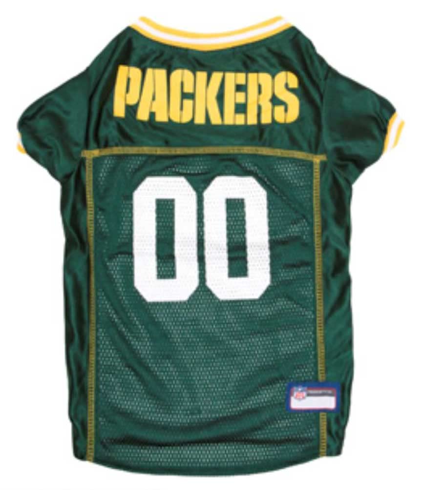 Pets First NFL Green Bay Packers Dog Jersey, Size XX-Large. Best Football Jersey Costume for Dogs & Cats
