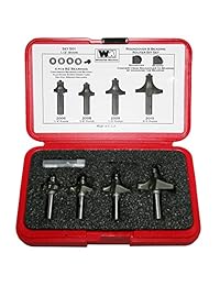 Whiteside Router Bits vástago 501 Ronda over y abalorios Set con 1 2-inch