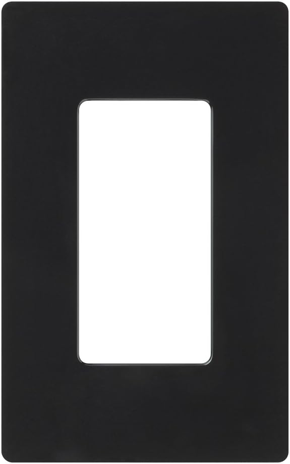Lutron Claro 1 Gang Decorator Wallplate (96-Pack), CW-1-BL-96, Black