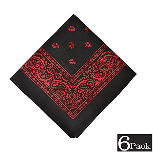 6 pack cotton bandanas set cotton headband bandana for …