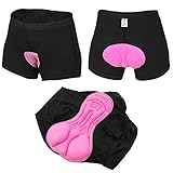 Topix New Women Bicycle Cycling Underwear Gel 3D Padded Coolmax Bike short Pants Black&Pink