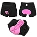 Topix New Women Bicycle Cycling Underwear Gel 3D Padded Coolmax Bike short Pants Black&Pink
