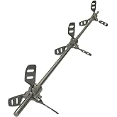 Cosmostar Stainless Steel Mixing Expandable Blade 55 Gallon Paint Mixer Stirring Propeller Tools for Paint Epoxy, Resin, Silicone Stirrer Paddle with ⌀0.47&rdquo; Shaft Rod