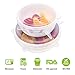 L-Fine Silicone Stretch Lids Food Storage and Fresh Cover Reusable Silicon Bowl Cover- Set of 6 for Various Sizes and Shapes