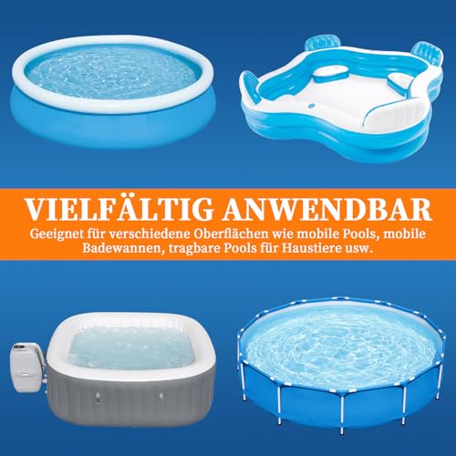 AHIKY Swimming Pool Patch, PVC Waterproof Swimming Pool Patch 10 cm x 250 cm, Inflatable Spa Repair Kit, Underwater Repair Tape, Can Be Used as a Substitute for Glue, Sealant