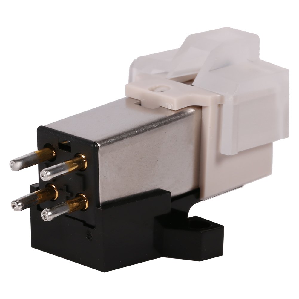 Needles Replacement Turntable Record Playe Needles Moving Magnet Cartridge with Mounting Screws for Phonograph