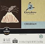 Keurig Green Mountain Caribou Coffee Obsidian Box of 18 K Cups