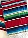 Mexitems Large Authentic Mexican Blanket Colorful Serape Blanket 84