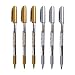 MyLifeUNIT Metallic Marker Pens, 6-Pack Metallic Gold Silver Permanent Markers, Fine Point (3 Gold 3 Silver)