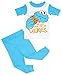 Sesame Street Boys' 4-Piece Cotton Pajama Set, Red Seasame, 18m