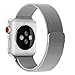 Lelong for Apple Watch Band,Milanese Loop Fully Magnetic Clasp Stainless Steel Mesh iWatch Band for Apple Watch Series 3 Series 2 Series 1 Sport & Edition- 38mm Silver