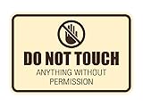Signs ByLITA Classic Framed Do Not Touch Anything