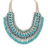 Eyourlife Hot Fashion Retro Jewelry Pendant Knit Chain Choker Chunky Statement Bib Necklace