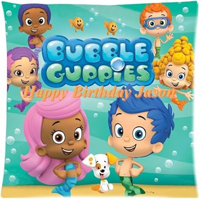 Amazon Com Bubble Guppies Custom 18x18 Inch Throw Cushion Cover
