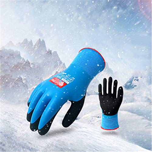 ChengBeautiful Angelhandschuhe Gefrierfach Handhabung Winterfischen wasserdichte Anti-Skid Plus Samt kaltbeständige… – Bild 3