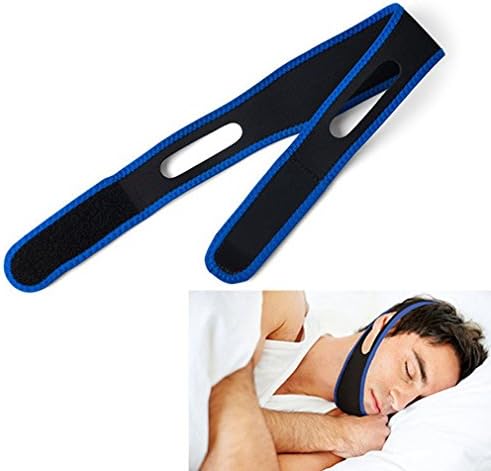 Bocks Anti Snoring Chin Strap, Snore Stop Solution, Natural Snore Relieve, Adjustable and Velcro Snoring Stopper Tool - Upgrade Version