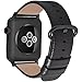 Fullmosa Leather Bands Compatible with Apple Watch Band 49mm 46mm 45mm 44mm 42mm for Men Women, Genuine Leather Strap for iWatch Ultra 2/Ultra/10/9/8/7/6/5/4/3/2/1/SE2/SE, Space Grey/Smoky Grey