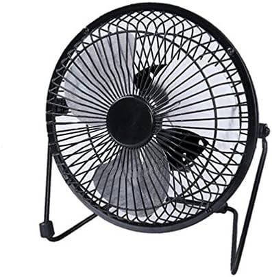 Mini 6-inch Quiet Small Personal USB Fan for Traveling,Fishing,Camping,Hiking,Backpacking,BBQ,Baby Stroller,Picnic,Biking,Boating (Black)