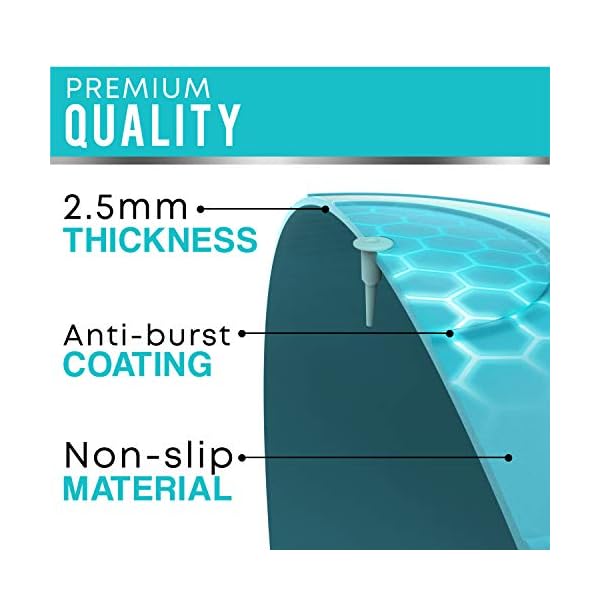 Exercise Fitness Swiss Yoga Ball - Anti Burst Extra thick with Hand Pump for Home Gym - Birthing Ball for Yoga, Pilates…