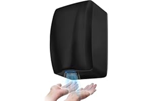 stardrix UL Approved Stainless Steel Bathroom Hand Dryer with HEPA Filter, Heavy Duty Automatic Electric High Speed Hand Dryer for Commercial Restroom, Matte Black