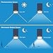 Zoweetek Motion Sensor and Photosensitive Sensor 2-in-1 Solar Light, Outdoor Waterproof Security LED Lights