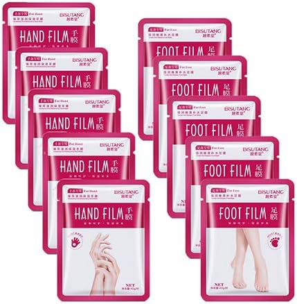 Hand, Foot Peel Mask Moisturizing For Dry Skin, Remove Dead Skin Hands/Foot Care, Nourishing Whitening Exfoliator Off Peeling Mask for Women Men (Hand 5PCS+ Foot 5PCS)