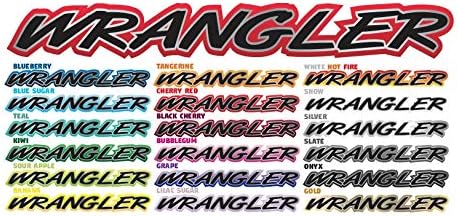 East Coast Vinyl Werkz Jeep Wrangler Hood Decals Stickers - 2pc Set (Cherry Red)