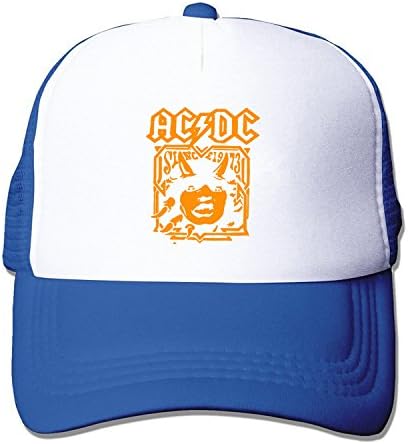 LIANBANG angus young graffiti Adjustable Printing Mesh Cap Unisex Adult Sun Visor Baseball Mesh Hat - Blue
