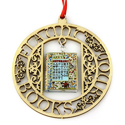 Arithmancy School of Magic Ornament Clay Mini Book Framed Home Wall Decoration Trim Trinket Favor