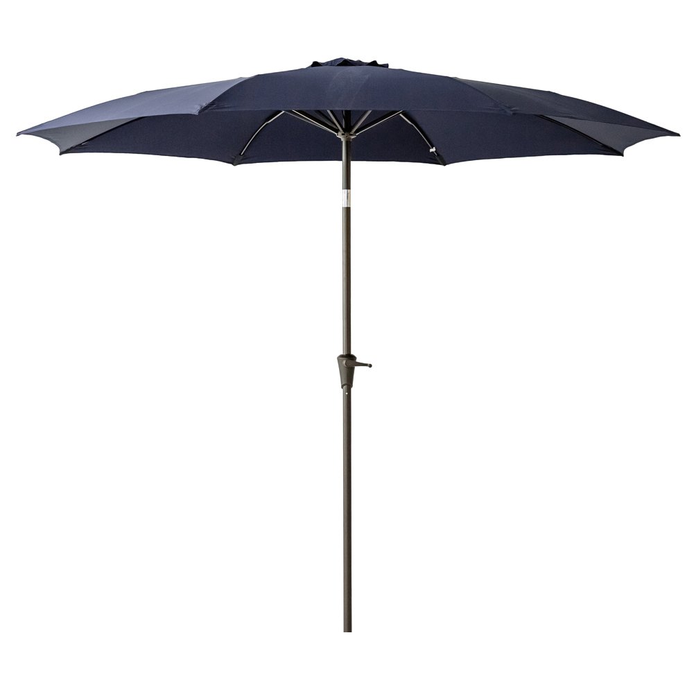 Flame Shade 11 Ft Outdoor Patio Umbrella With Tilt Navy Blue Amazon In Garden Outdoors