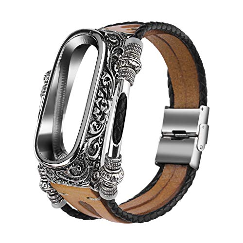 قیمت و خرید بند Xiaomi Band 4 Strapplip Mi 4 Smart Watch Wristbands جایگزین  ساعت مچی مجهز به استیل ضد زنگ + طول چرم اصلی 240 میلی متر برای دستبند  Xiaomi Mi
