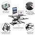 G Pack Pro – Standing Desk Converter | Electric Height Adjustable Stand Up Desk | Fits Dual Monitor | Removable Keyword Tray | Designed for Multipurpose Work | Black Colorthumb 2