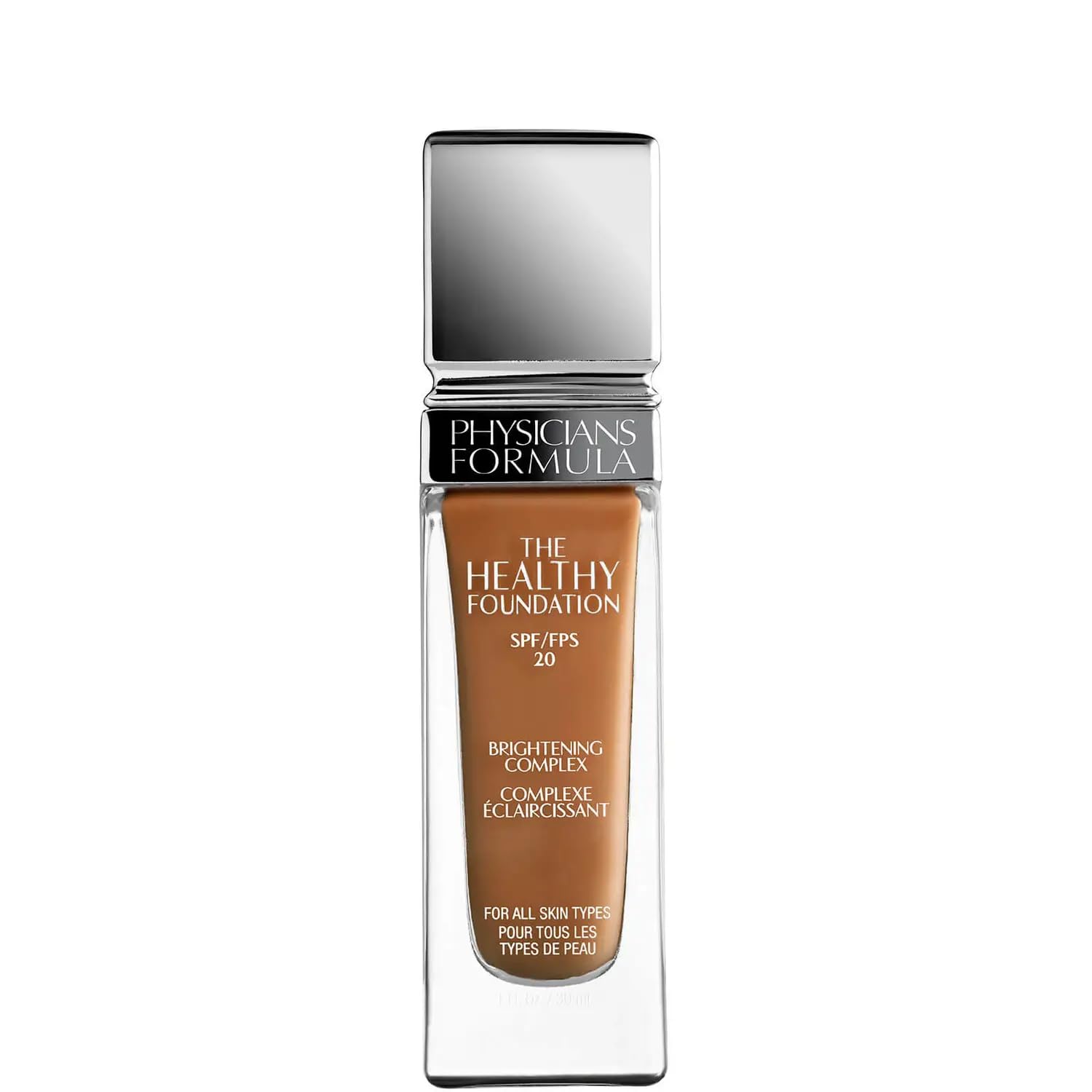 Physicians Formula The Healthy Foundation, Long-Wearing, Lightweight and Buildable Liquid Foundation with a Satin Finish, MW2 Shade