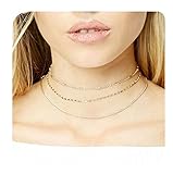 Zealmer Shoopic Multi-layer Dainty Chain Necklace for Women