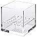 Pretty Display Acrylic Cube Makeup Sponge Holder: Sturdy, Crystal-Clear Beauty Blender Holder - Your Cosmetic Sponges Air Dry Naturally and Keeps Your Skin Healthier.