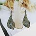 Coolcoco Fashion Metal Vintage Earrings Set with Dangle Pendant for Women Lady Girls Prime (9 pieces/set)