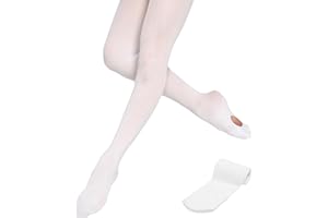 Caplancy Professional Convertible Ballet Tights for Dance Latin Yoga Performance Women Girls Soft Sockings Transition Tights