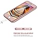 iPhone 7 Plus Case,Lavince Full Body Protection Hard Slim Cover[Dual Layer]with Tempered Glass Screen Protector for iPhone 7 Plus 5.5inch(Rose Gold)