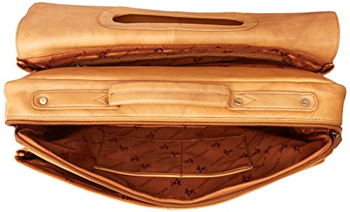 Visconti Leather Business Case Bag/Briefcase/Handbag Large, Sand