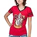 Harry Potter Gryffindor Juniors V-Neck T-Shirt - Red (Medium, Red)