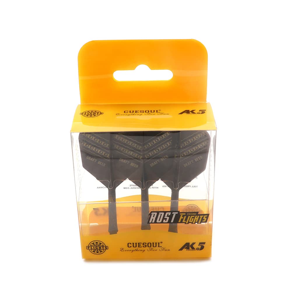 CUESOUL ROST Personalized Integrated Dart Shafts and Darts Flights Medium,Set of 3pcs attractive Pattern(CSAK-51-2)