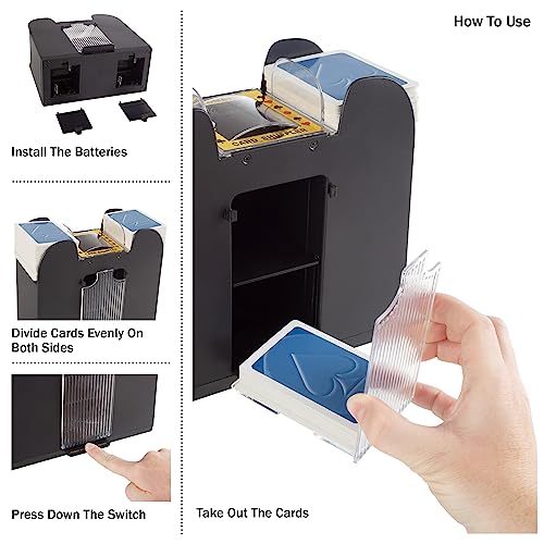 Automatic Card Shuffler BatteryOperated 6Deck Playing Card