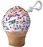 iscream Vanilla Scented Soft Serve Mini Microbead Pillow Backpack Charm