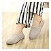 bestfur Women's Pure Cotton Soft Sole Washable Anti-Skid Cozy House Shoes Slippers